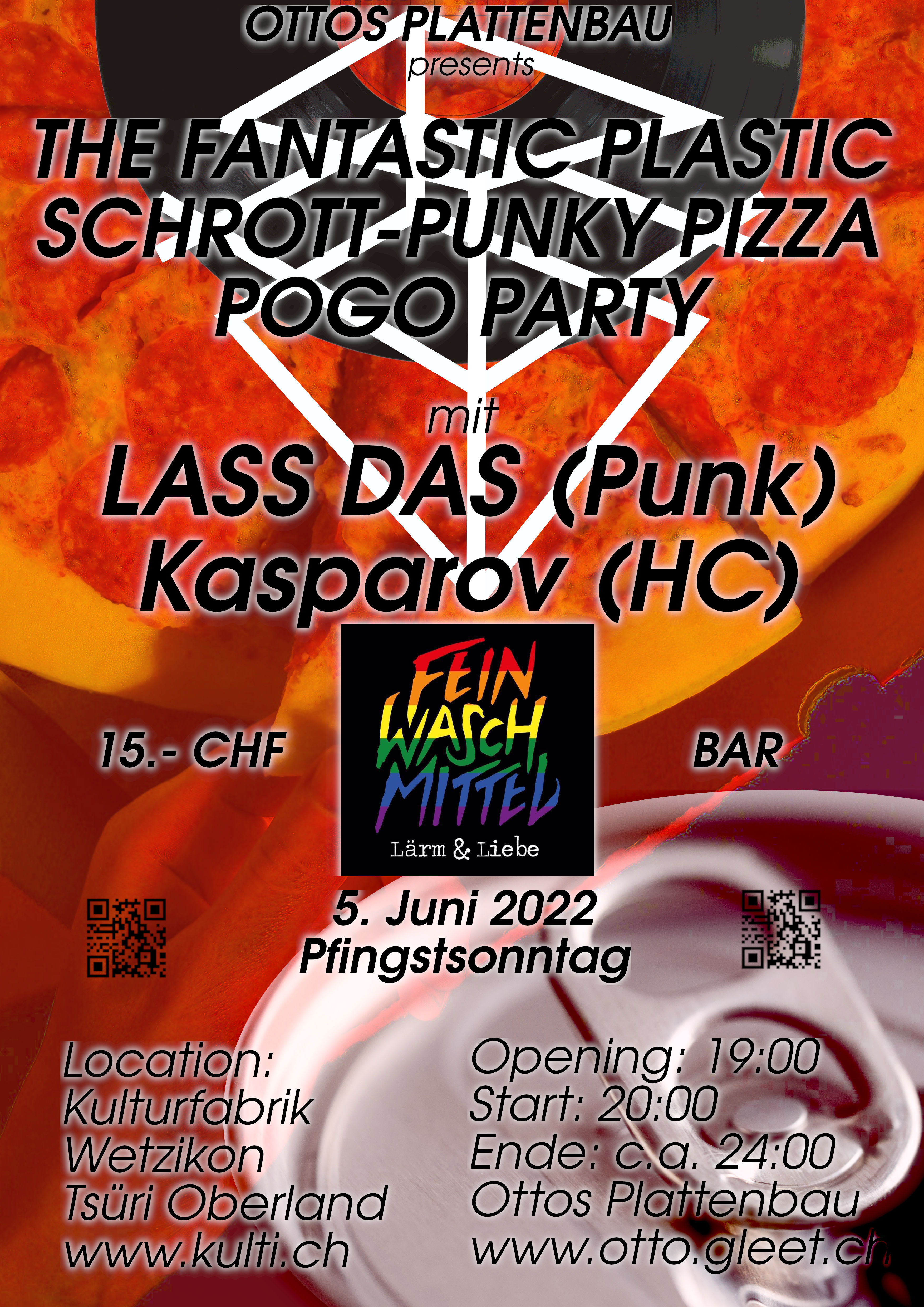 The Plastic Fantastic Schrott-Punker Pizza Pogo Party in der Kulturfabrik Wetzikon
